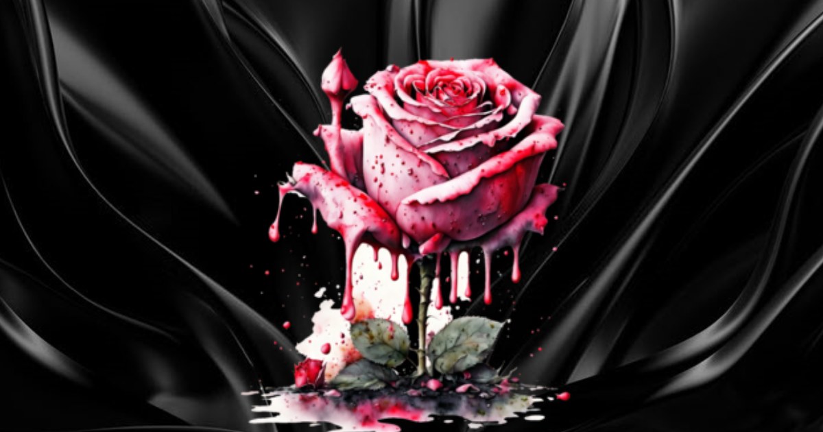 avatar hoa hồng đẫm máu